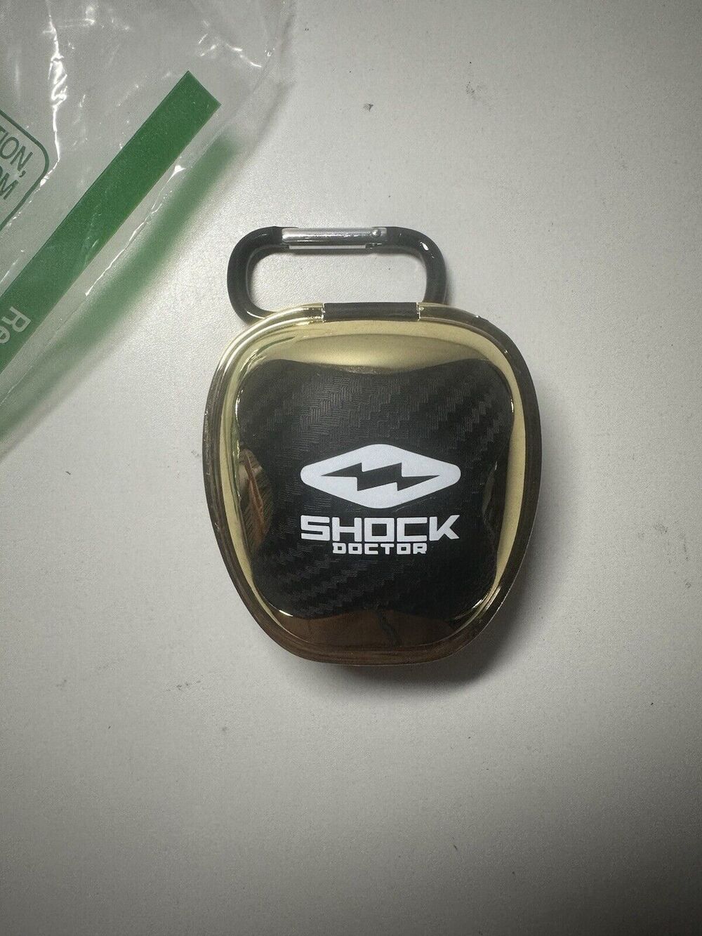 Shock Doctor Mouth Guard Case. Keep Your Mouthguard Clean / Safe Gold. USA